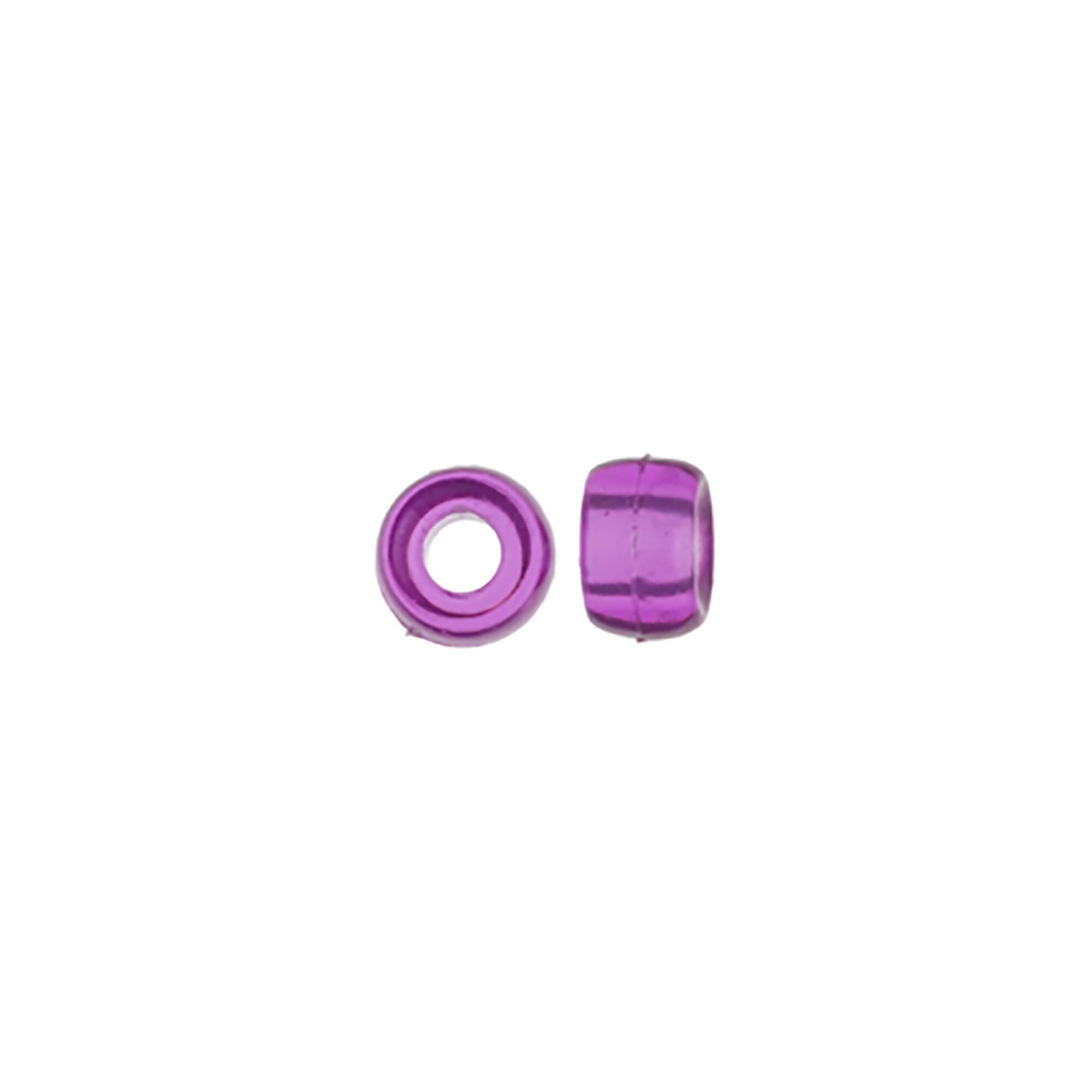 John Bead 6mm Transparent Mini Pony Beads, 1,000ct